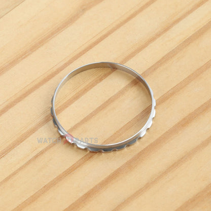 Bisel estriado+Junta de bisel de goma+Haga clic en Spring+Tension Spring+Bisel de retención para Rolex GMT-Master II 126710/116710