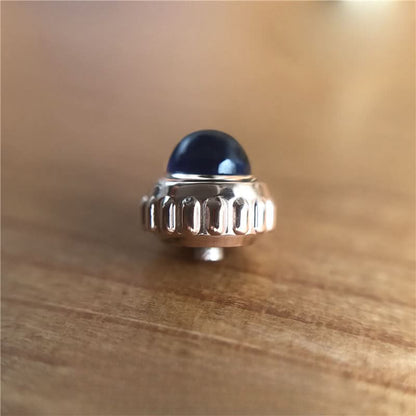 Sapphire Crystal Watch Crown pour Cartier Ronde 42 mm Man Watch (3517)