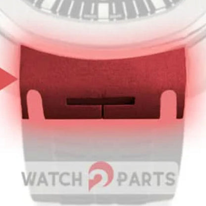 Guarda inserti in metallo cinghia per PP Patek Philippe Aquanaut 5167 Watch Leather Band