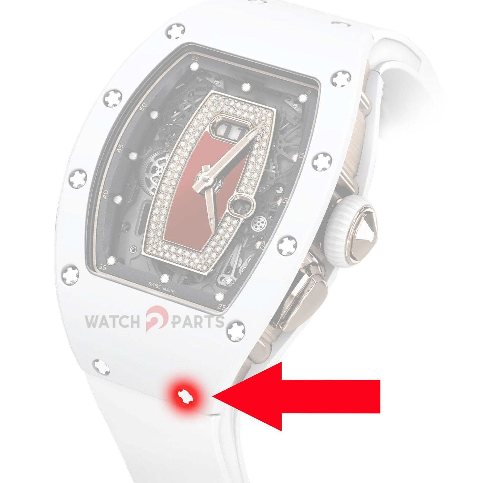 Vite spline rialzata in titanio per Richard Mille RM037 VITE DI BEZEL CANNE ARCO