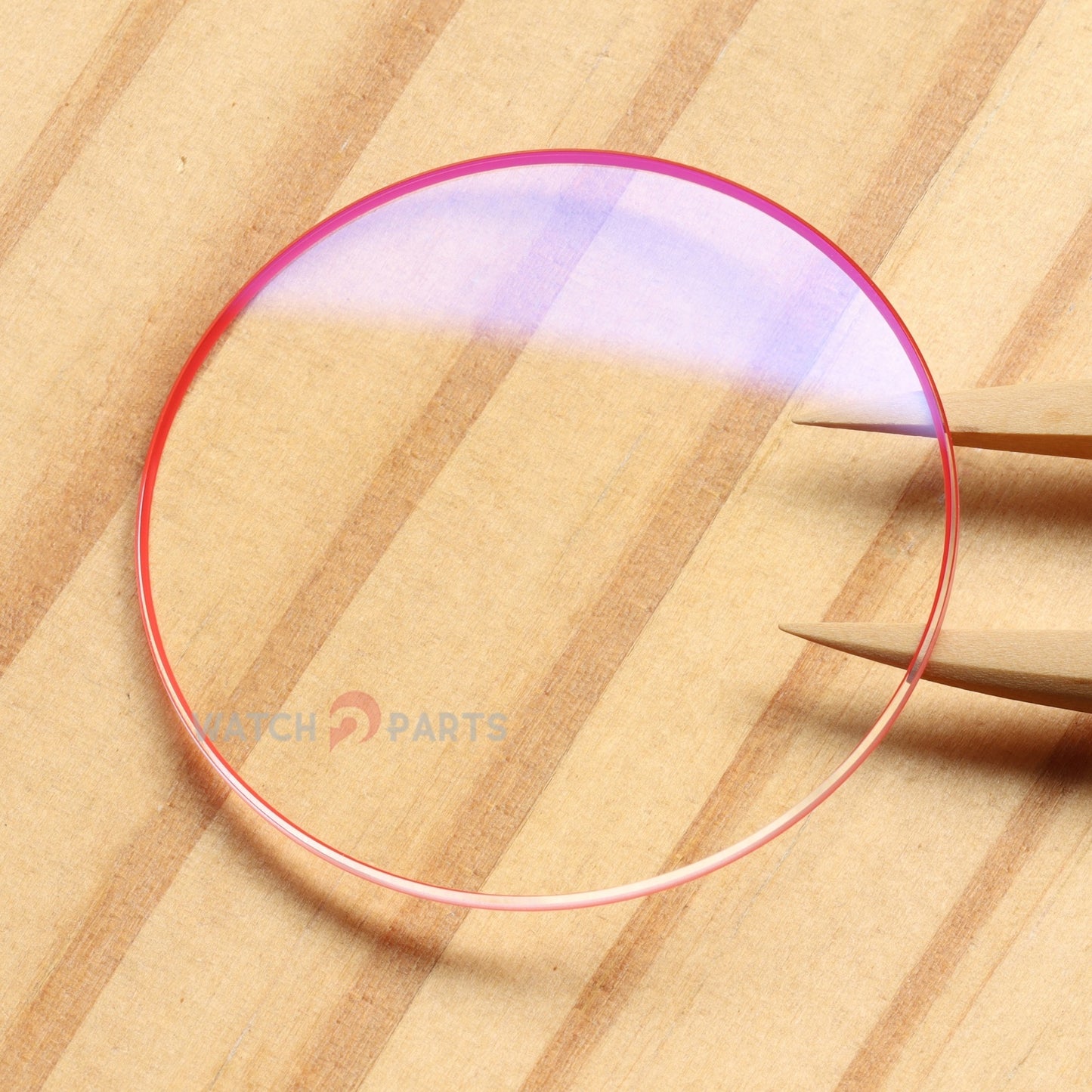 AR Coating Double Domed Watch Glass for Chopard L.U.C 168575 42mm Red Frame Sapphire Crystal
