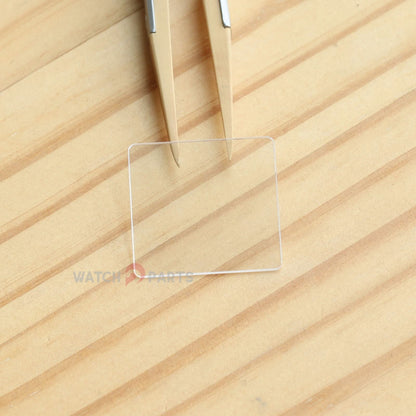 Mira Cristal de zafiro para Cartier Tank MC 3589 Class delantero y estuche Back Watch Glass