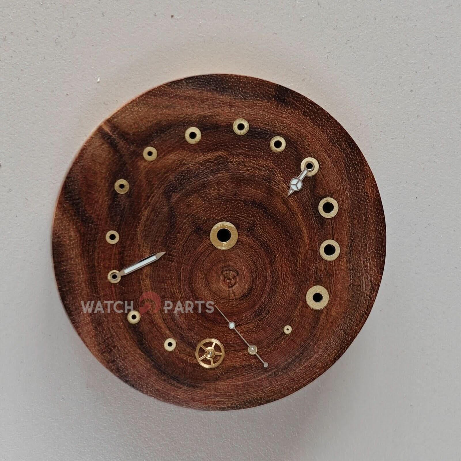 Huanghuali Woat Watch Repair Base Piattaforma in legno per posizionare la ruota, le mani e i tubi in ottone di movimento - Strumenti di riparazione