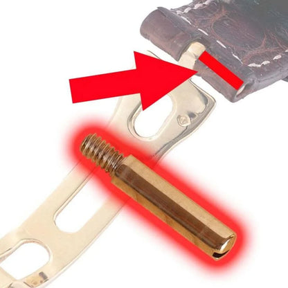 18mm Watch Folding Clasp Screw Tube for Breguet Watch Leather Band End Watch Deployant Buckle Pin