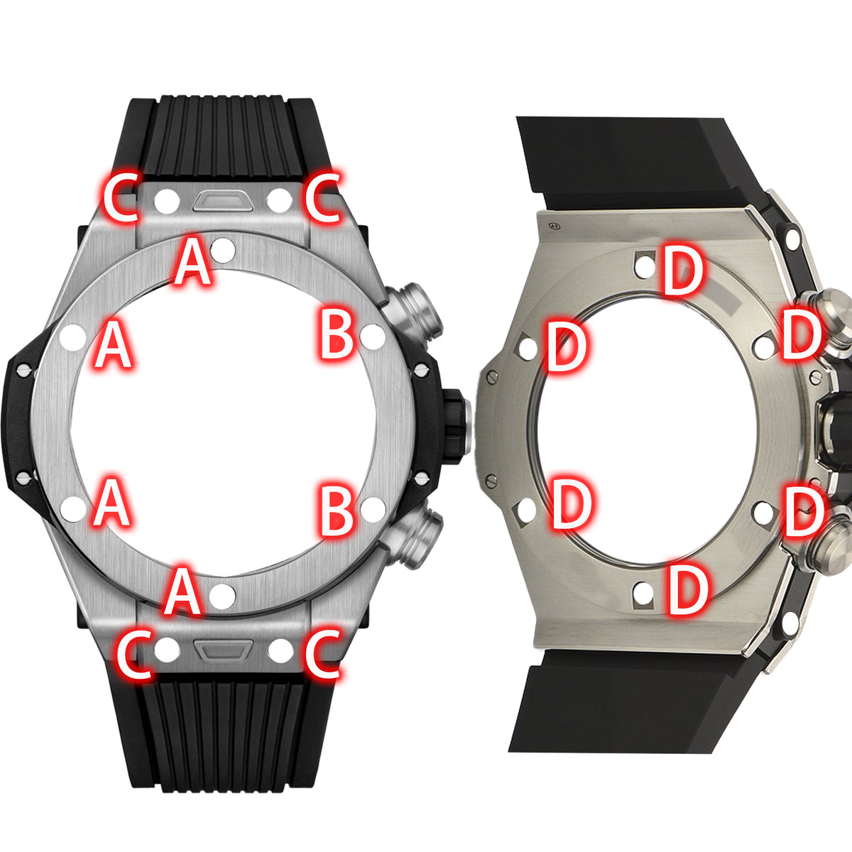 Mira el tornillo para Hublot Big Bang 411 45 mm Caja de bisel