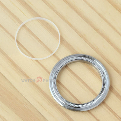 Безель с синтетическим муассанитом и бриллиантами для часов Rolex Submariner 40/41 мм. Драгоценный камень.