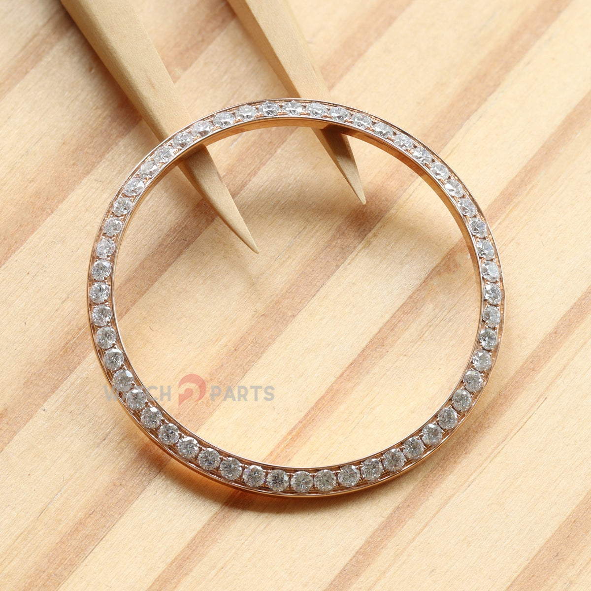 18K Rose Gold Gemstone Bezel for Rolex 126281 Datejust 36 Watch