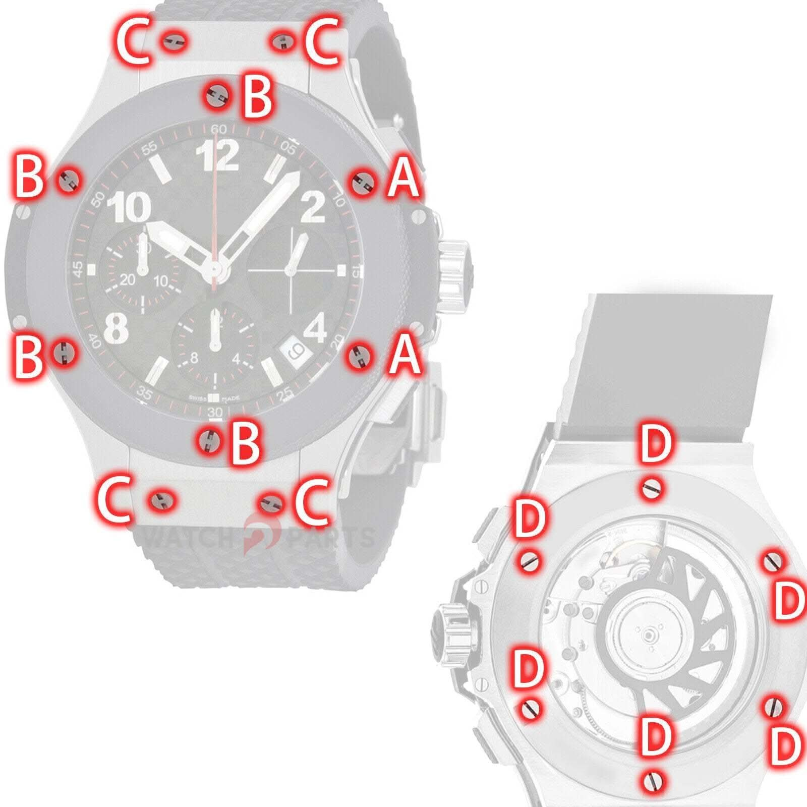 Watch Screw for Hublot Big Bang 41mm 341 Bezel/Case Back/Strap