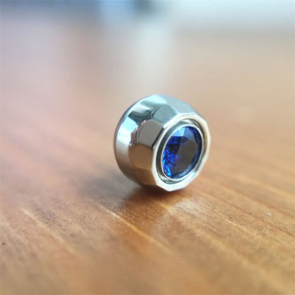 blue sapphire crystal crown for Chopard Happy Diamonds 36mm watch