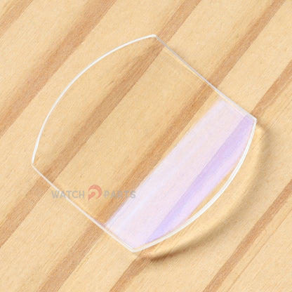 Double-sided AR Coating Tonneau Raised Watch Glass for Bvlgari Assioma AA48C13GLDCH 48mm Sapphire Crystal