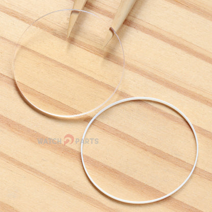 AR Coating Double Domed Watch Sapphire Crystal&Gasket for Blancpain Villeret Ultra-Slim/Léman 6223/2125 38mm Glass