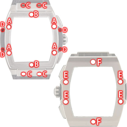 Watch Screw for Hublot Spirit of Big Bang 601 45mm Watch Bezel/Strap/Case Back