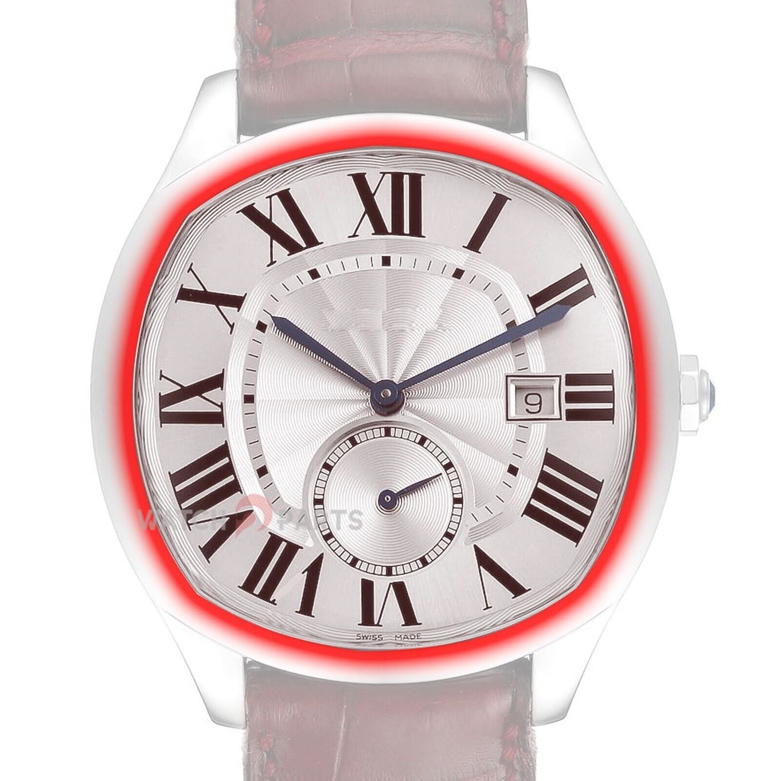 Sapphire Crystal für Cartier Drive de Cartier 40*41 mm Uhrenglas WSNM0004