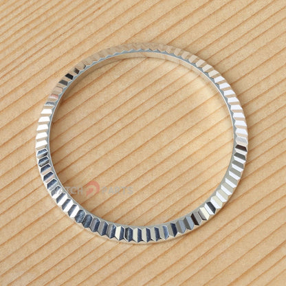 18K White Gold Watch Bezel para Rolex DateJust 36 126234/116234 anillo acosado