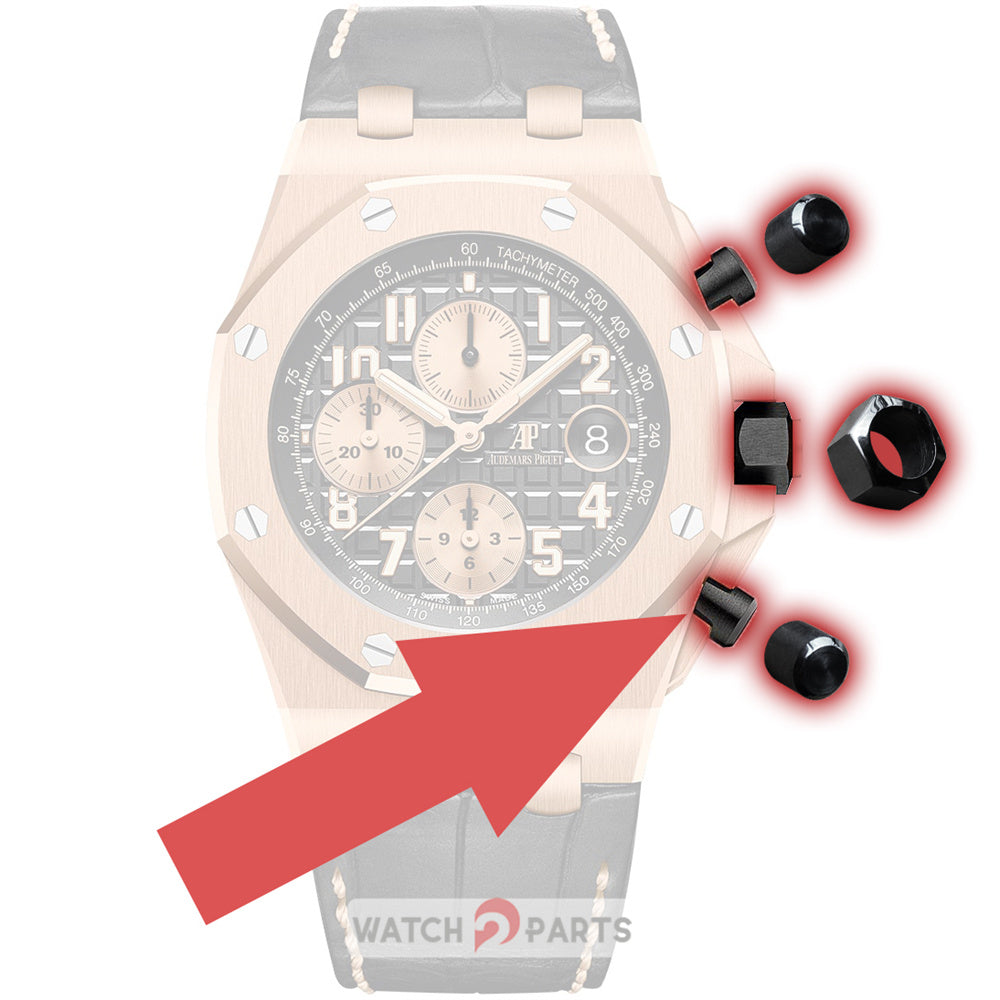 26470 ceramic watch crown cap pusher cover for AP Audemars Piguet Royal Oak Offshore Chronograph 42mm watch