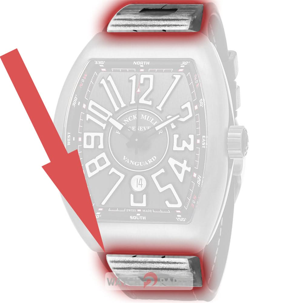 شاهد حزام إدراج في الداخل ل FM Franck Muller Mens Collection Vanguard V45 V41 V32 Watch Leather Band