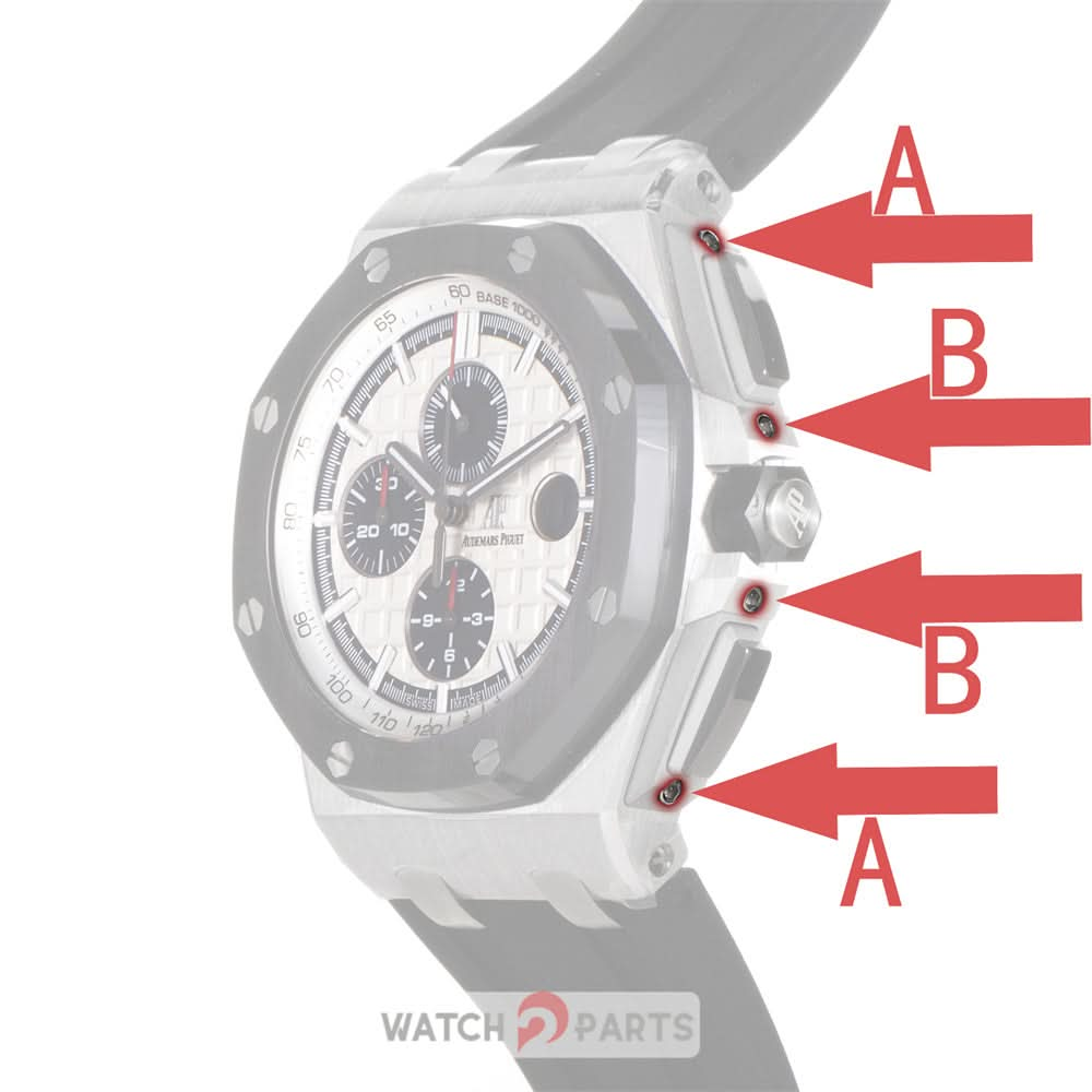 Vite esagonale interiore per AP Audemars Piguet Royal Oak Offshore 44mm Big Panda Chronograph Watch Pusher