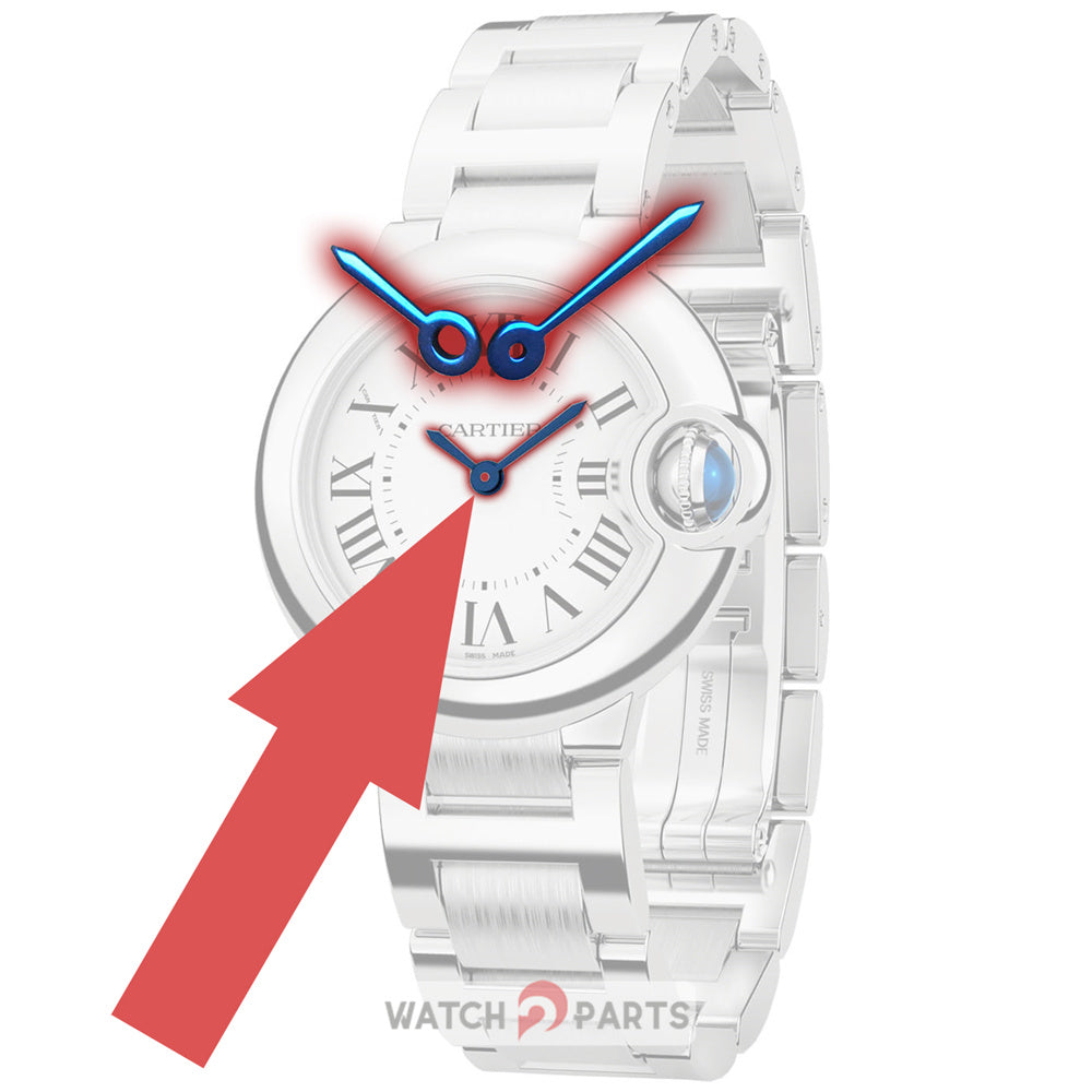 Roast Blue watch hands set for Cartier Ballon Bleu watch cal.057 cal.049 ETA2671 movement
