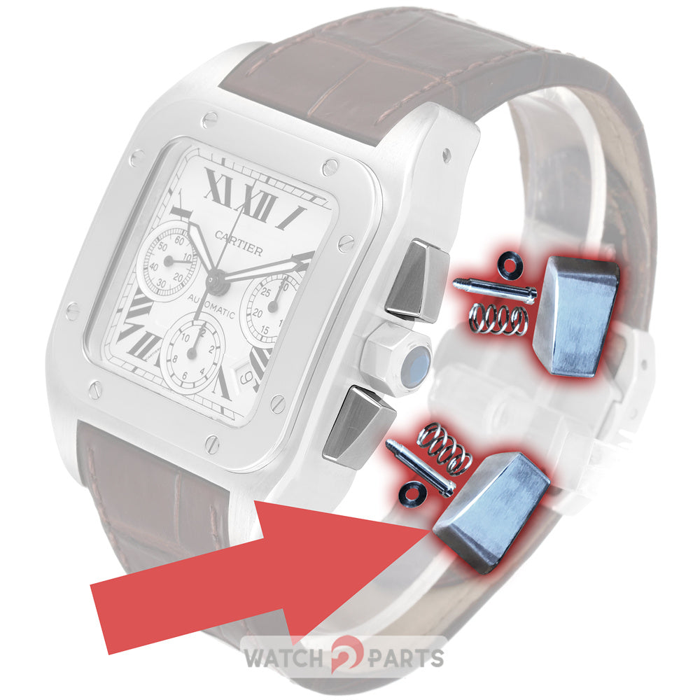 2740 watch push button for Cartier Santos 100 XL Chronograph watch pusher