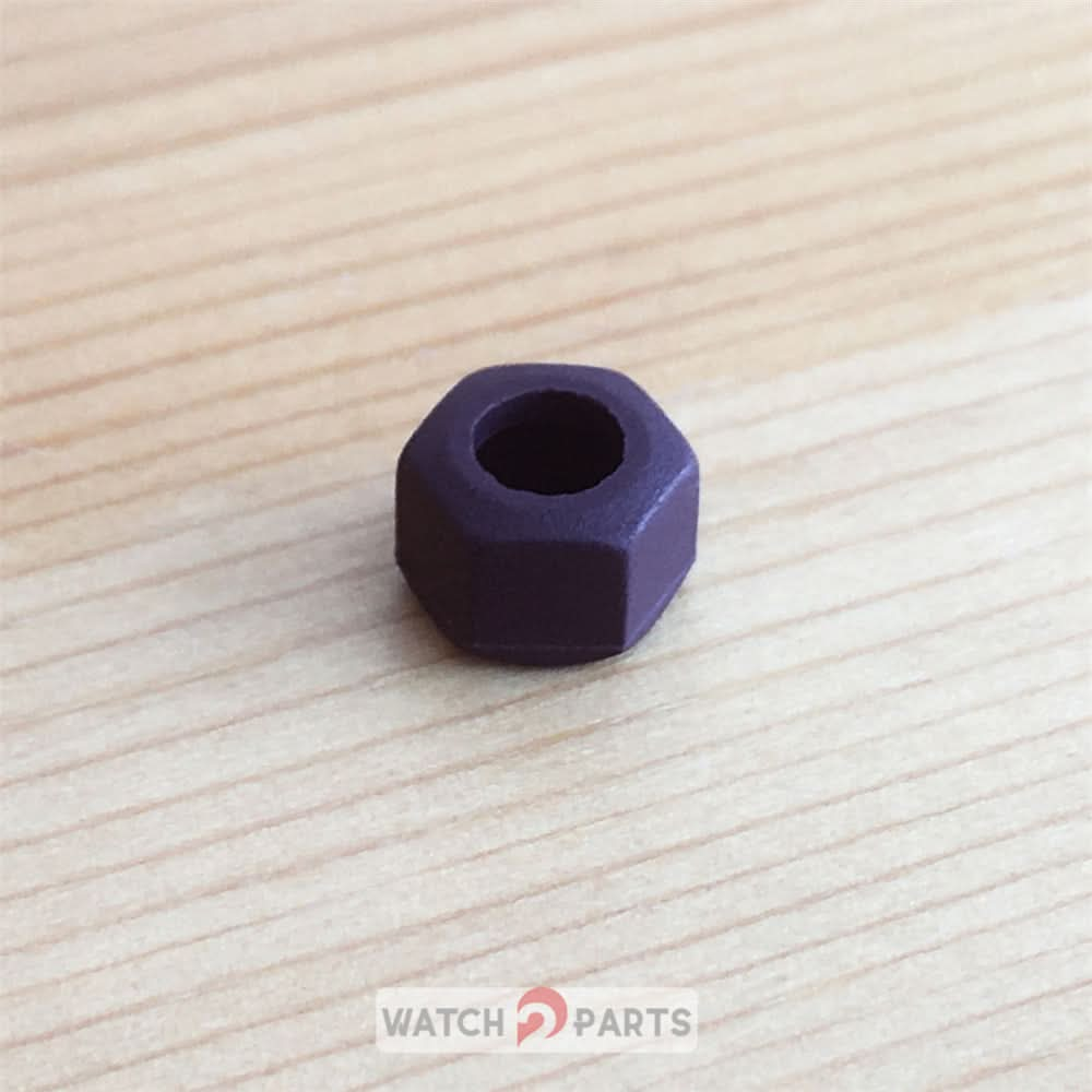 watch pusher crown bezel rubber cap/ring for AP Audemars Piguet Royal Oak Offshore Ladys' 37mm 26048SK.ZZ.D066CA.01 Purple Dial watch - watch2parts