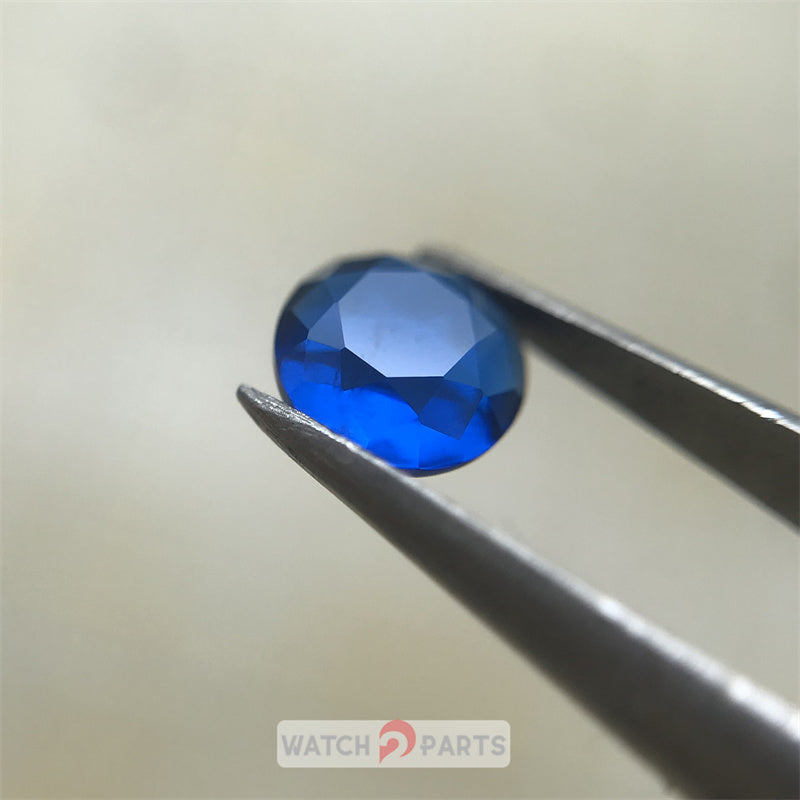 Blue sapphire crystal for Cartier Santos 100 XL W20 automatic watch crown - watch2parts