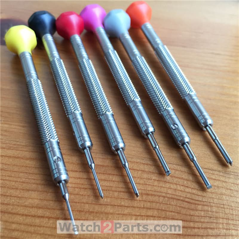 0.8mm-1.8mm Right angle watch screwdriver for Rolex / Tudor watchband screw tube(perfect fit) - watch2parts