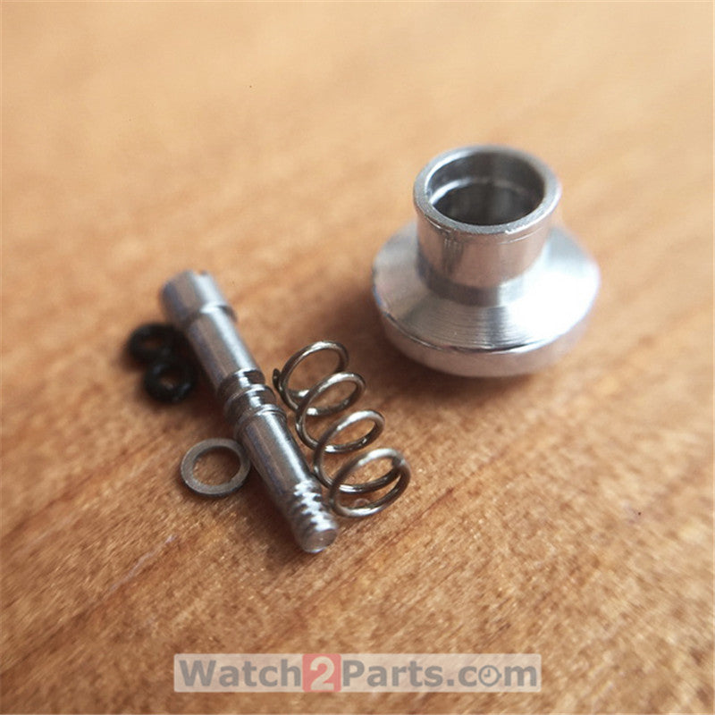 steel watch push button for IWC Portofino Family Chronograph watch IW3910 pusher parts - watch2parts