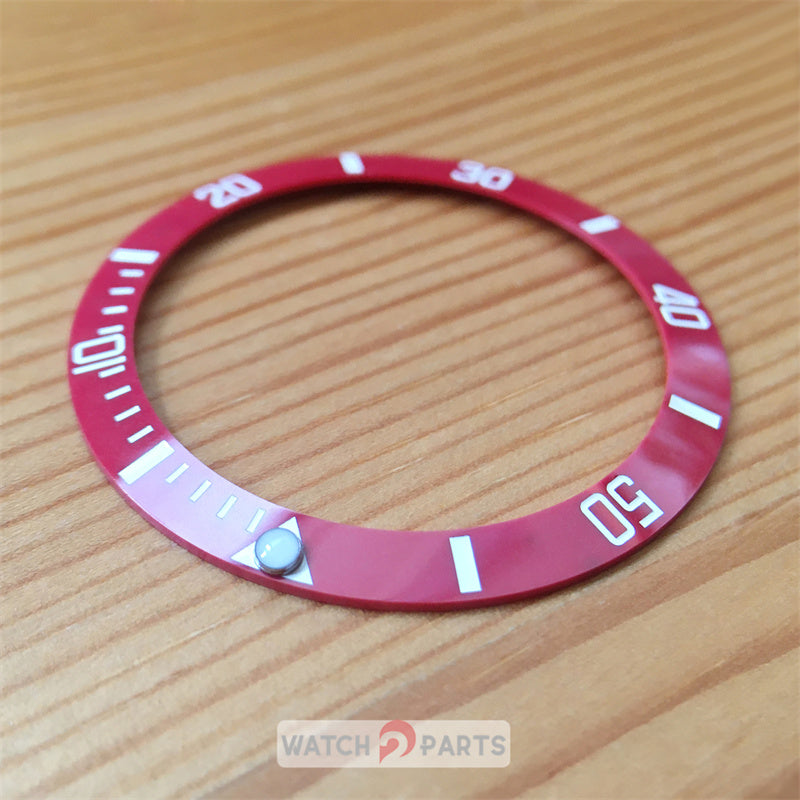 116610 red color ceramic watch bezel for Rolex Submariner  40mm automatic watch - watch2parts