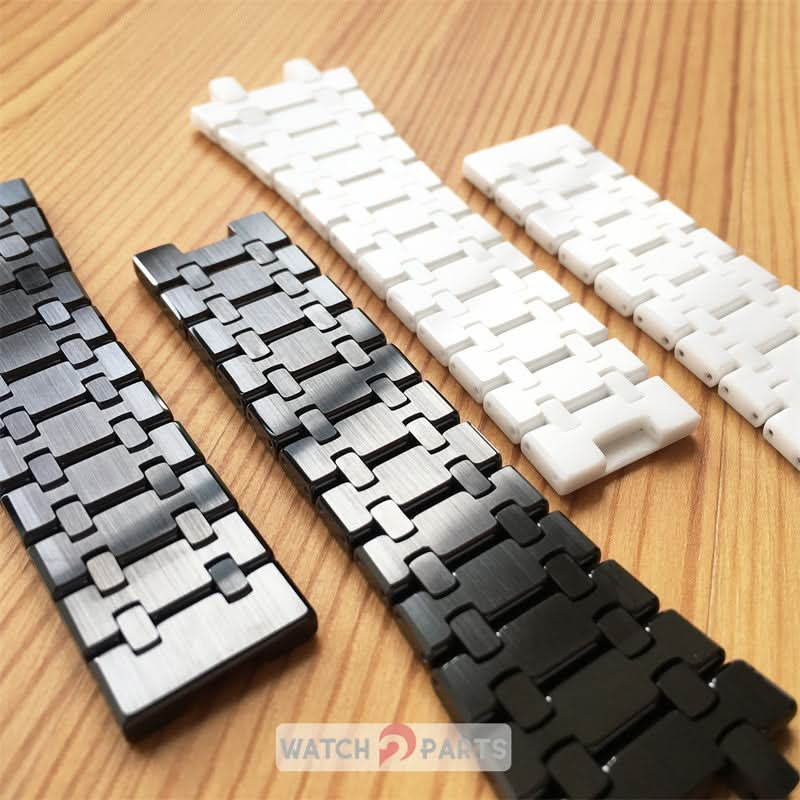 ceramic watch band for AP Audemars Piguet Royal Oak 41mm Perpetual Calendar watch 26579 - watch2parts