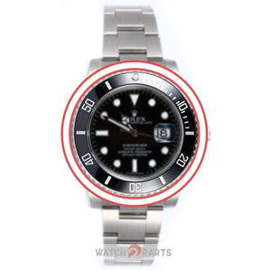 Luminous ceramic watch bezel inserts for Rolex Submariner 116610 watch(carve letter) - watch2parts