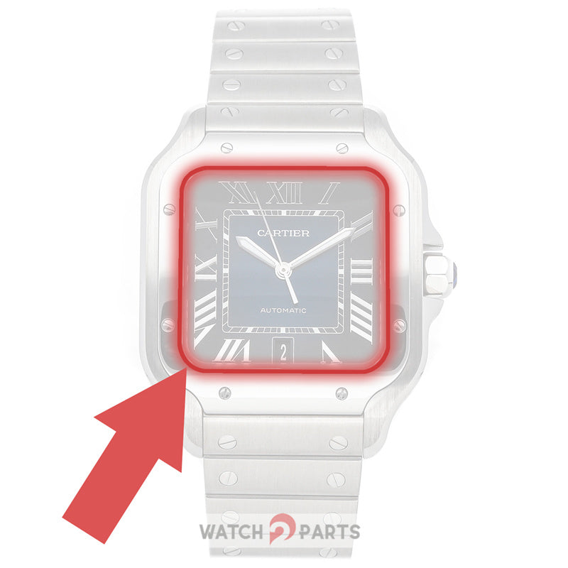 rubber waterproof ring gasket for Santos de Cartier 4072/ 4075 watch front case cover - watch2parts