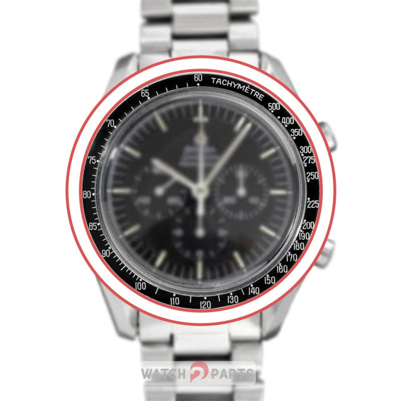 Aluminium alloy bezel for OMG Omega Speedmaster Tuesday 39mm automatic watch - watch2parts