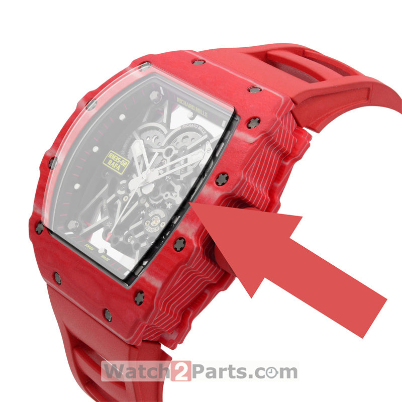 sapphire watch glass for Richard Mille RM35 NTPT 42.70x49.94mm automatic watch - watch2parts