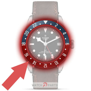 blue&red black&red coke watch bezel for TUDOR Black Bay GMT M79830 watch - watch2parts