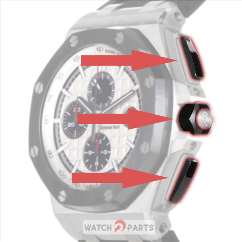 ceramic watch pusher crown cover cap for AP Audemars Piguet Royal Oak Offshore 44mm 26400 watch - watch2parts
