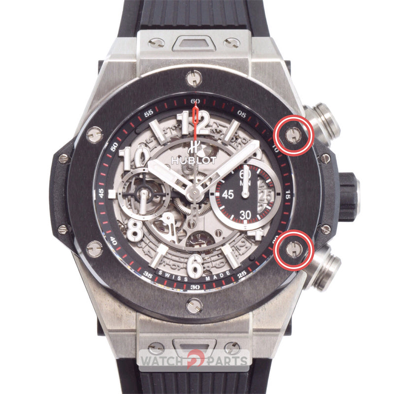 watch bezel steel “H” screw for HUB Hublot Big Bang Unico 411 automatic watch - watch2parts