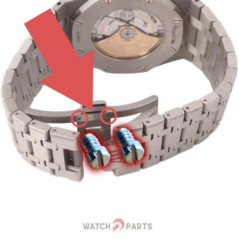 watch buckle pusher screw for AP Audemars Piguet RO Royal Oak 41mm 39mm watch clasp push button - watch2parts