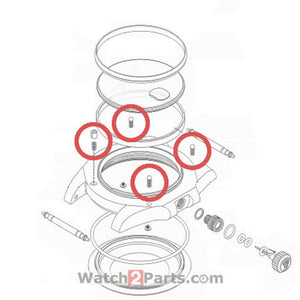 watch bezel inners case click springs toper set for Rolex SUBSubmariner 116610 watch - watch2parts