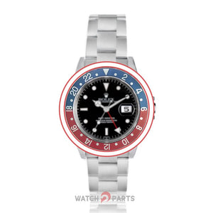 37.6mm retro aluminum blue&red Pepsi bezel for Rolex GMT 16710 watch - watch2parts