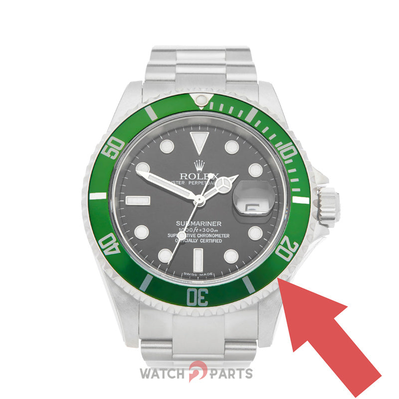 Aluminium luminous bezel insert for Rolex SUB Submariner 16610LV watch - watch2parts