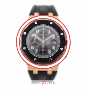 Rubber coated steel bezel inserts for AP Audemars Piguet Royal Oak Offshore 42mm 25940 watch - watch2parts