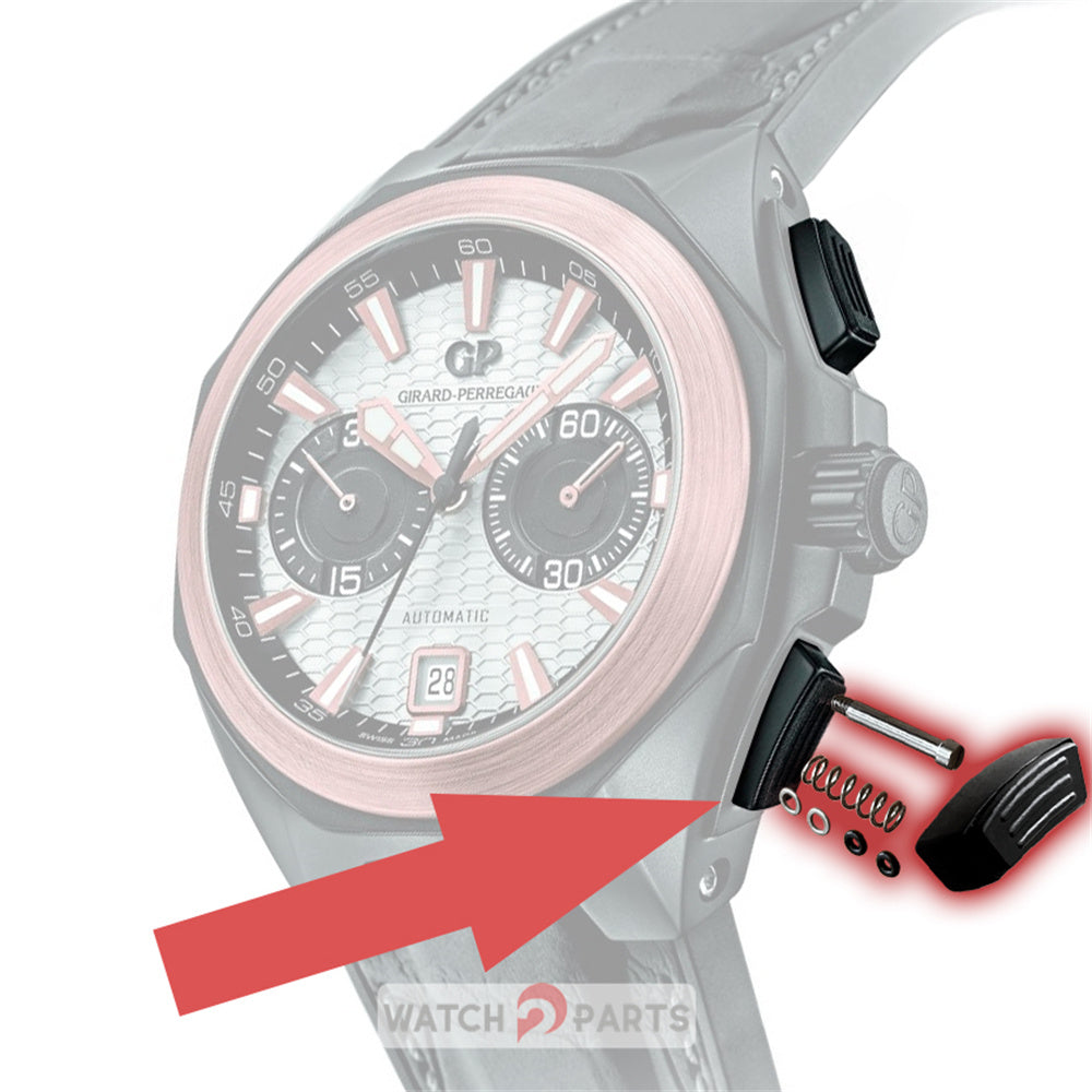 rubber watch pusher button for Girard Perregaux Sea Hawk Chronograph 49970 watch - watch2parts