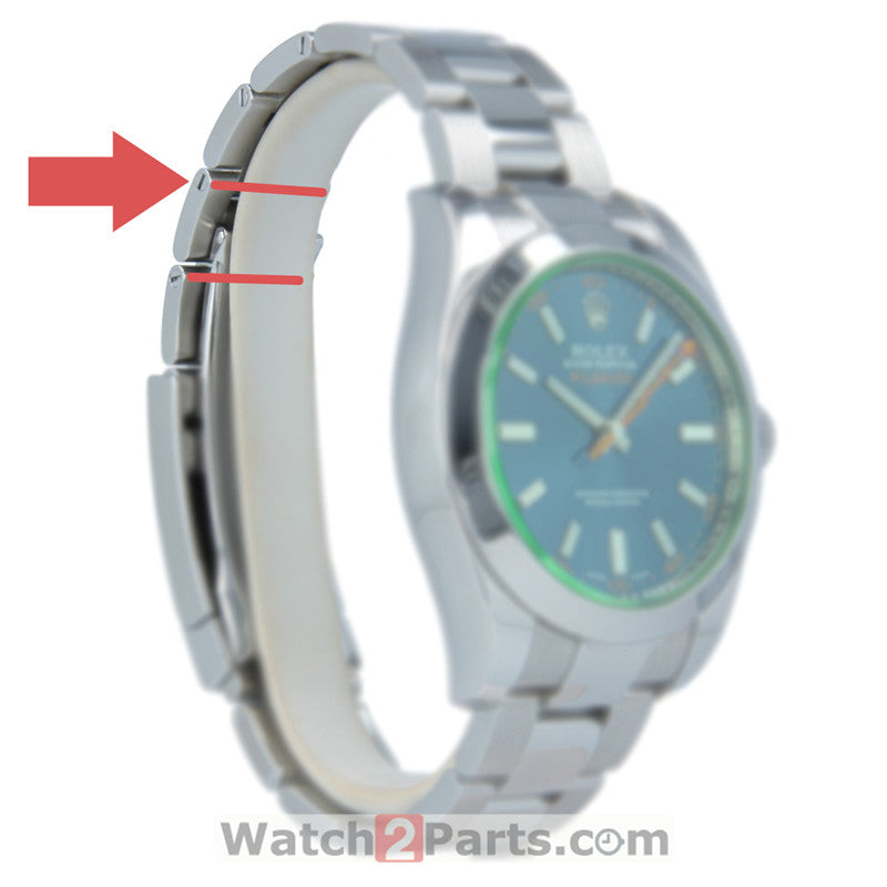 watch screw tube for Rolex MILGAUSS watch band screw rod 116400 - watch2parts