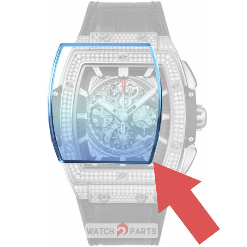 tonneau sapphire crystal glass for HUB Hublot Spirit Of Big Bang 601 watch - watch2parts