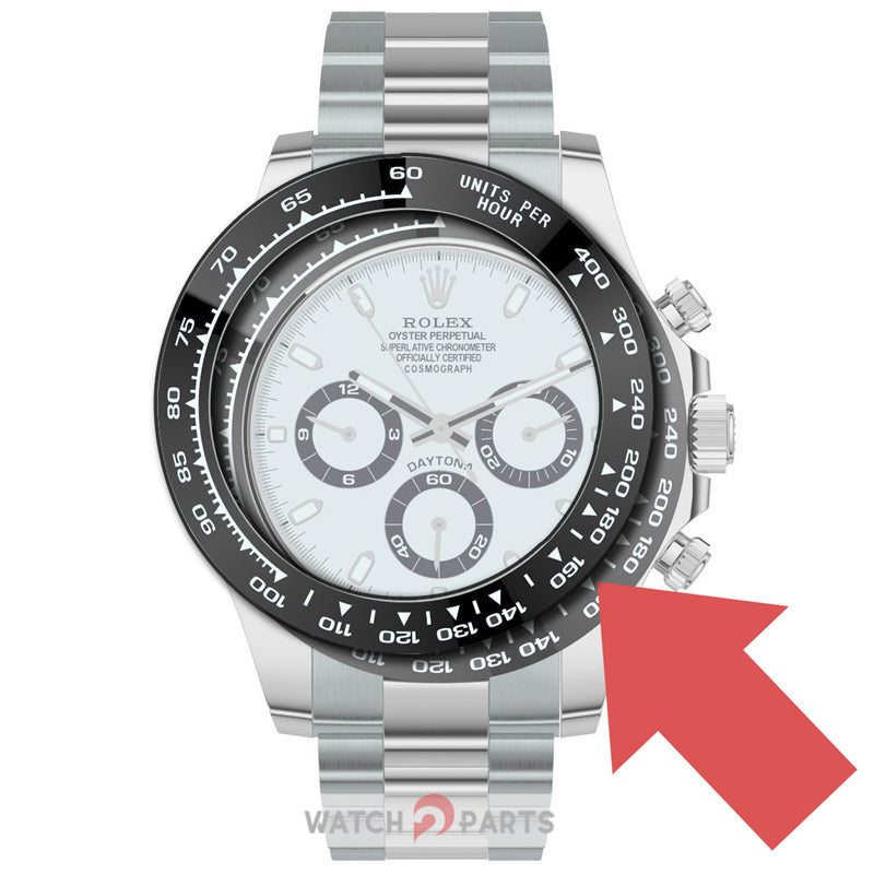 high quality carve platinum words ceramic bezel for Rolex Cosmograph Daytona 116500 watch - watch2parts